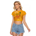 Personalised Matildas Australia Day Raglan Cropped T Shirt Proud To Be Tillies Gold Version