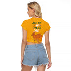 Personalised Matildas Australia Day Raglan Cropped T Shirt Proud To Be Tillies Gold Version