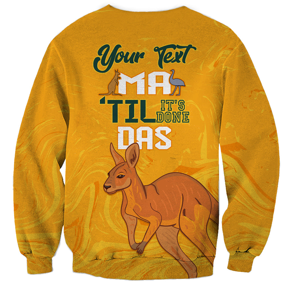 Personalised Matildas Australia Day Sweatshirt Proud To Be Tillies Gold Version