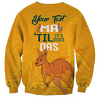 Personalised Matildas Australia Day Sweatshirt Proud To Be Tillies Gold Version