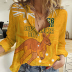 Personalised Matildas Australia Day Women Casual Shirt Proud To Be Tillies Gold Version