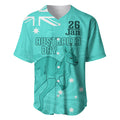 Personalised Matildas Australia Day Baseball Jersey Proud To Be Tillies Turquoise Version