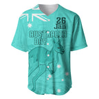 Personalised Matildas Australia Day Baseball Jersey Proud To Be Tillies Turquoise Version