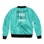 Personalised Matildas Australia Day Bomber Jacket Proud To Be Tillies Turquoise Version