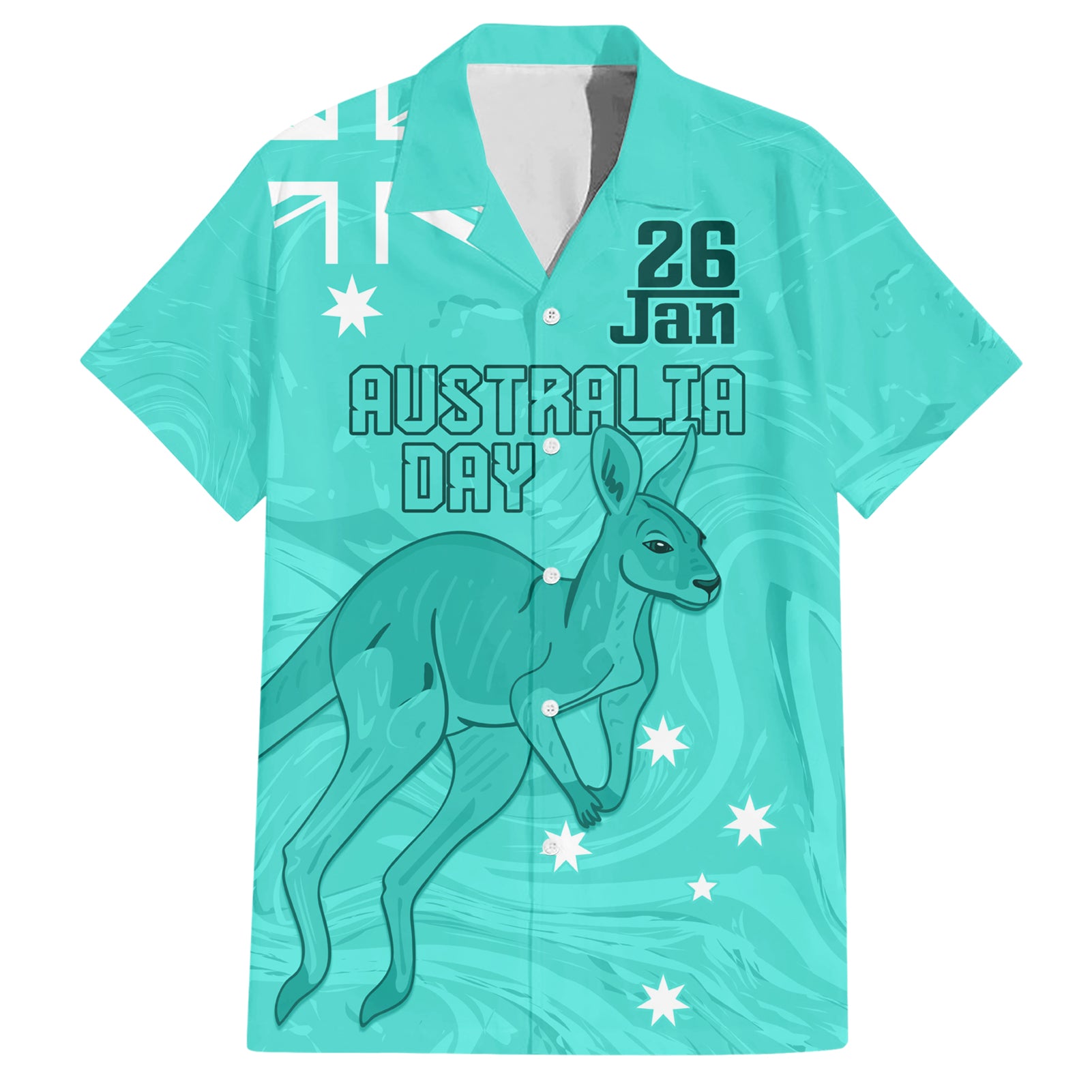 Personalised Matildas Australia Day Hawaiian Shirt Proud To Be Tillies Turquoise Version