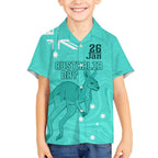 Personalised Matildas Australia Day Hawaiian Shirt Proud To Be Tillies Turquoise Version