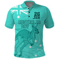 Personalised Matildas Australia Day Polo Shirt Proud To Be Tillies Turquoise Version