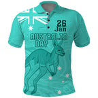 Personalised Matildas Australia Day Polo Shirt Proud To Be Tillies Turquoise Version