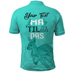 Personalised Matildas Australia Day Polo Shirt Proud To Be Tillies Turquoise Version
