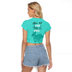 Personalised Matildas Australia Day Raglan Cropped T Shirt Proud To Be Tillies Turquoise Version