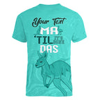 Personalised Matildas Australia Day Women V Neck T Shirt Proud To Be Tillies Turquoise Version