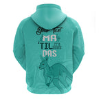 Personalised Matildas Australia Day Zip Hoodie Proud To Be Tillies Turquoise Version