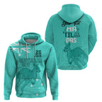 Personalised Matildas Australia Day Zip Hoodie Proud To Be Tillies Turquoise Version