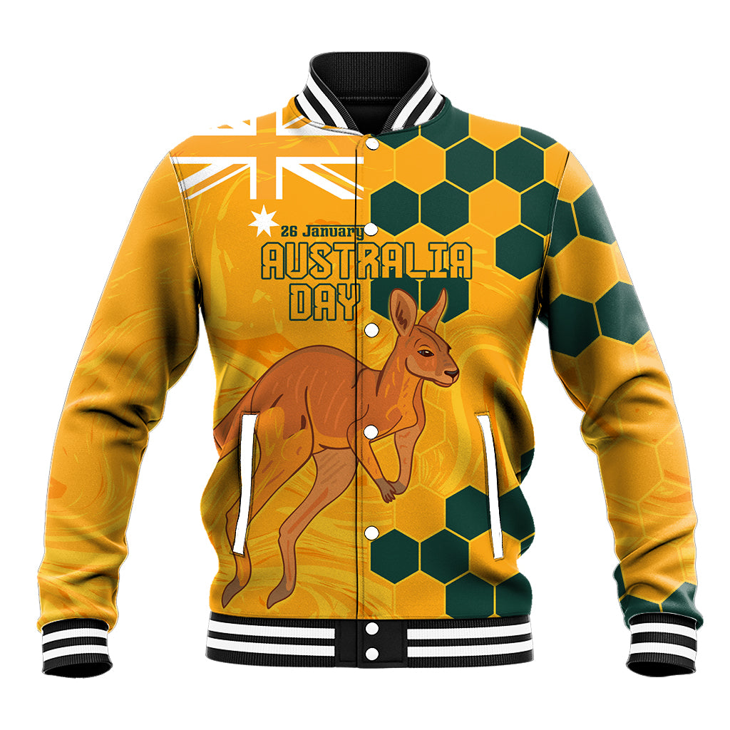 Custom Australia Day Soccer Socceroos Baseball Jacket We Are One And Free