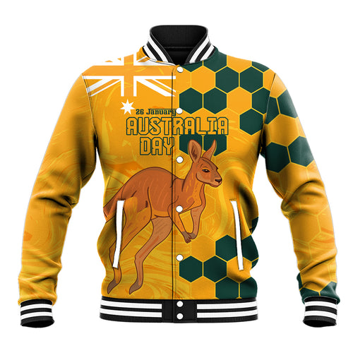 Custom Australia Day Soccer Socceroos Baseball Jacket We Are One And Free