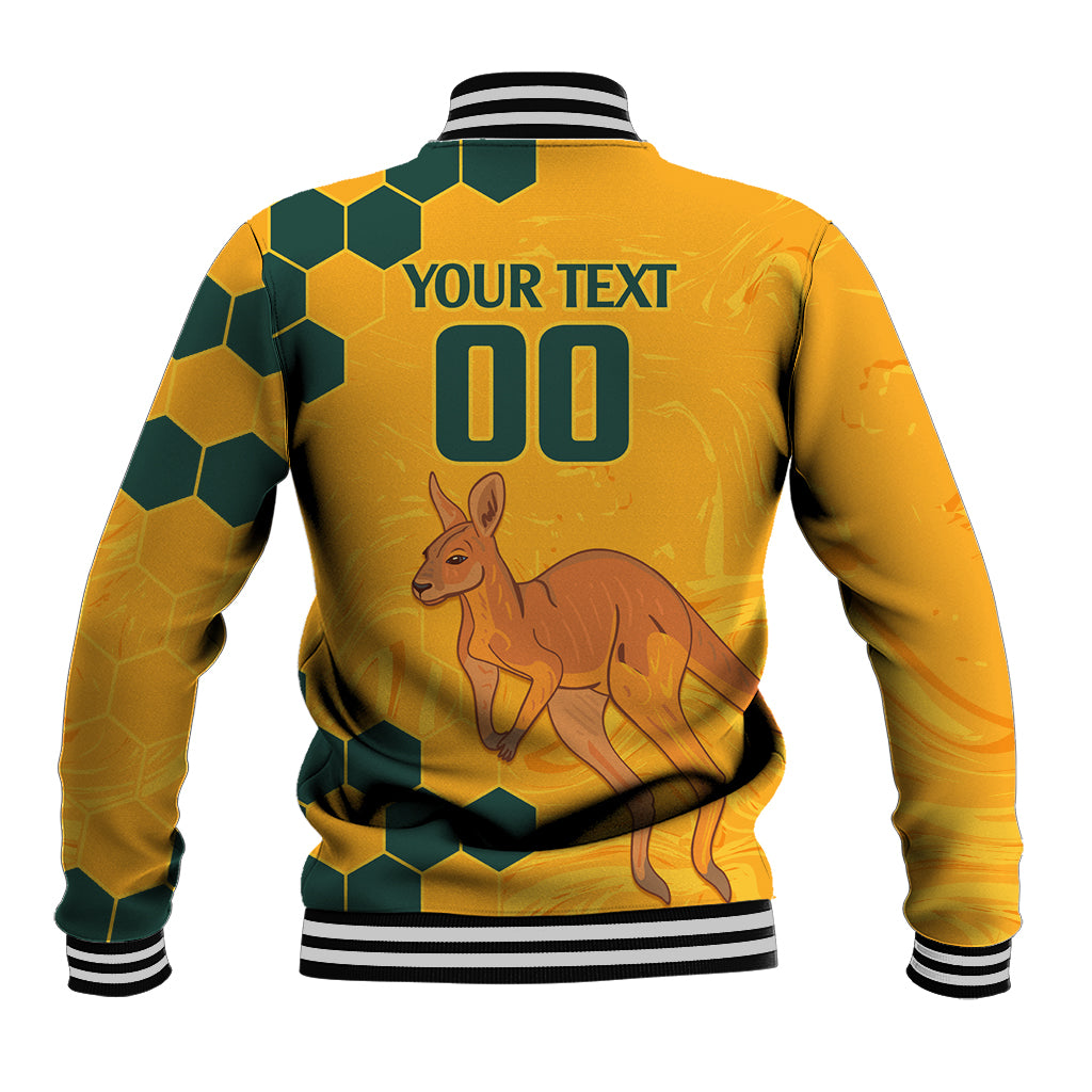 Custom Australia Day Soccer Socceroos Baseball Jacket We Are One And Free
