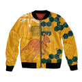 Custom Australia Day Soccer Socceroos Bomber Jacket We Are One And Free