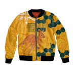 Custom Australia Day Soccer Socceroos Bomber Jacket We Are One And Free