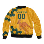 Custom Australia Day Soccer Socceroos Bomber Jacket We Are One And Free