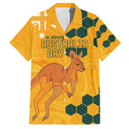 Custom Australia Day Soccer Socceroos Hawaiian Shirt We Are One And Free