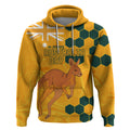 Custom Australia Day Soccer Socceroos Hoodie We Are One And Free
