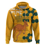 Custom Australia Day Soccer Socceroos Hoodie We Are One And Free
