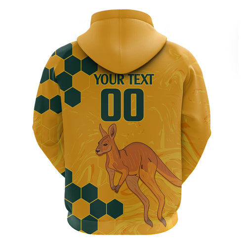 Custom Australia Day Soccer Socceroos Hoodie We Are One And Free