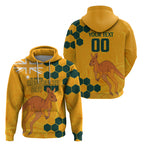 Custom Australia Day Soccer Socceroos Hoodie We Are One And Free