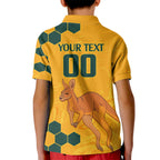 Custom Australia Day Soccer Socceroos Kid Polo Shirt We Are One And Free