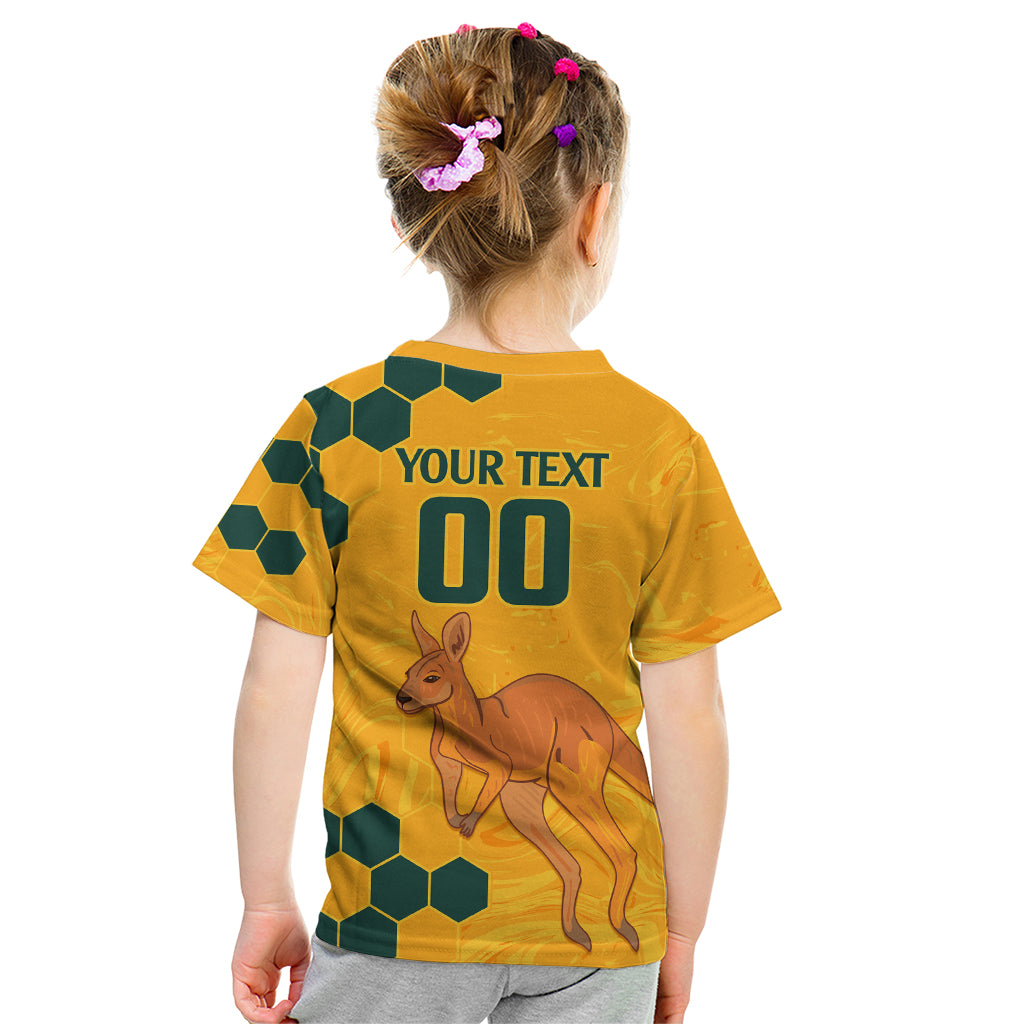 Custom Australia Day Soccer Socceroos Kid T Shirt We Are One And Free