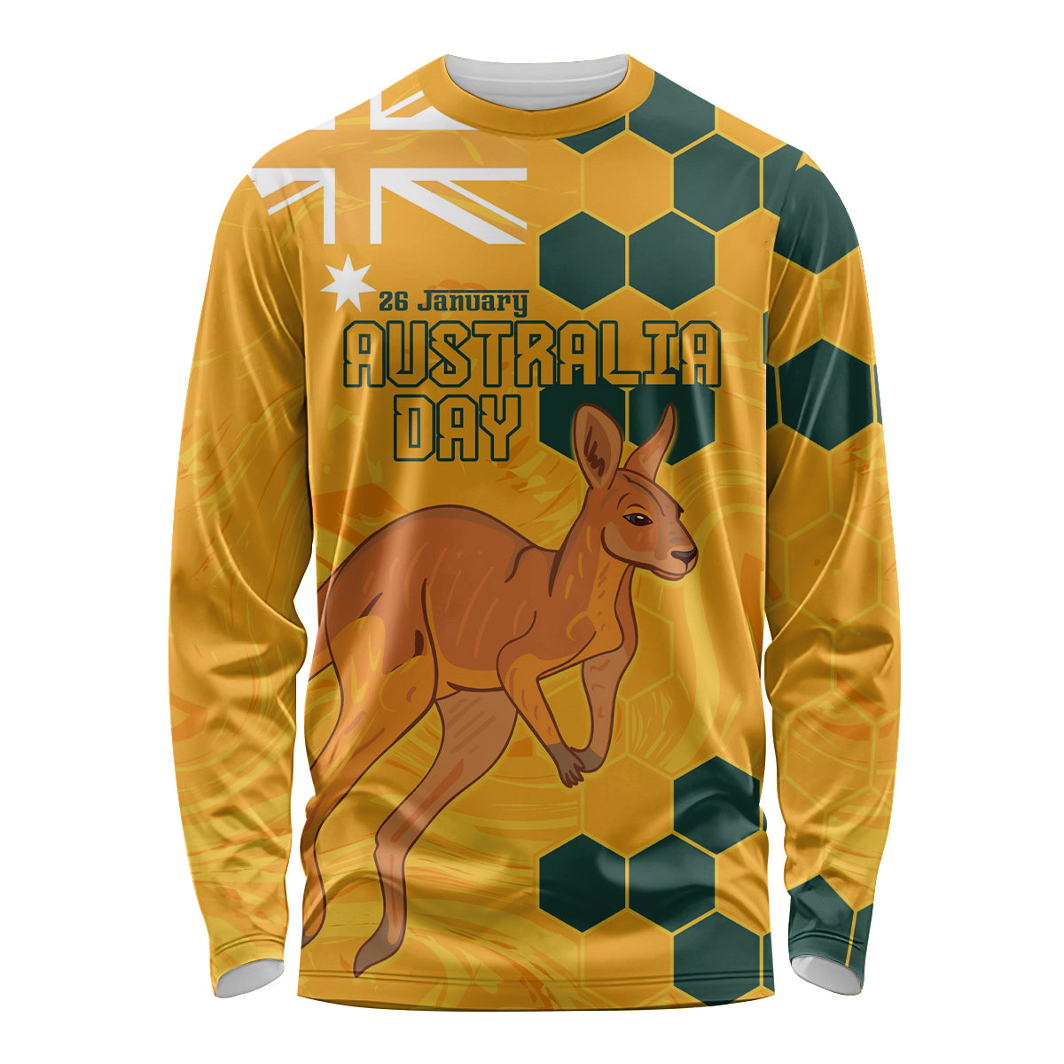 Custom Australia Day Soccer Socceroos Long Sleeve Shirt We Are One And Free