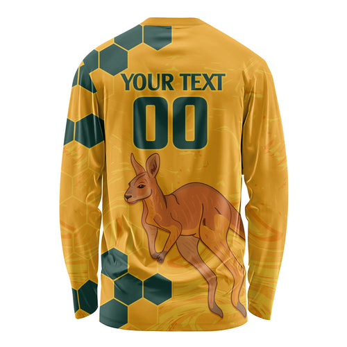 Custom Australia Day Soccer Socceroos Long Sleeve Shirt We Are One And Free