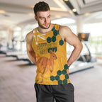Custom Australia Day Soccer Socceroos Men Tank Top We Are One And Free