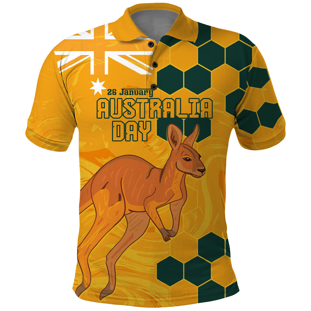 Custom Australia Day Soccer Socceroos Polo Shirt We Are One And Free