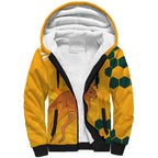 Custom Australia Day Soccer Socceroos Sherpa Hoodie We Are One And Free