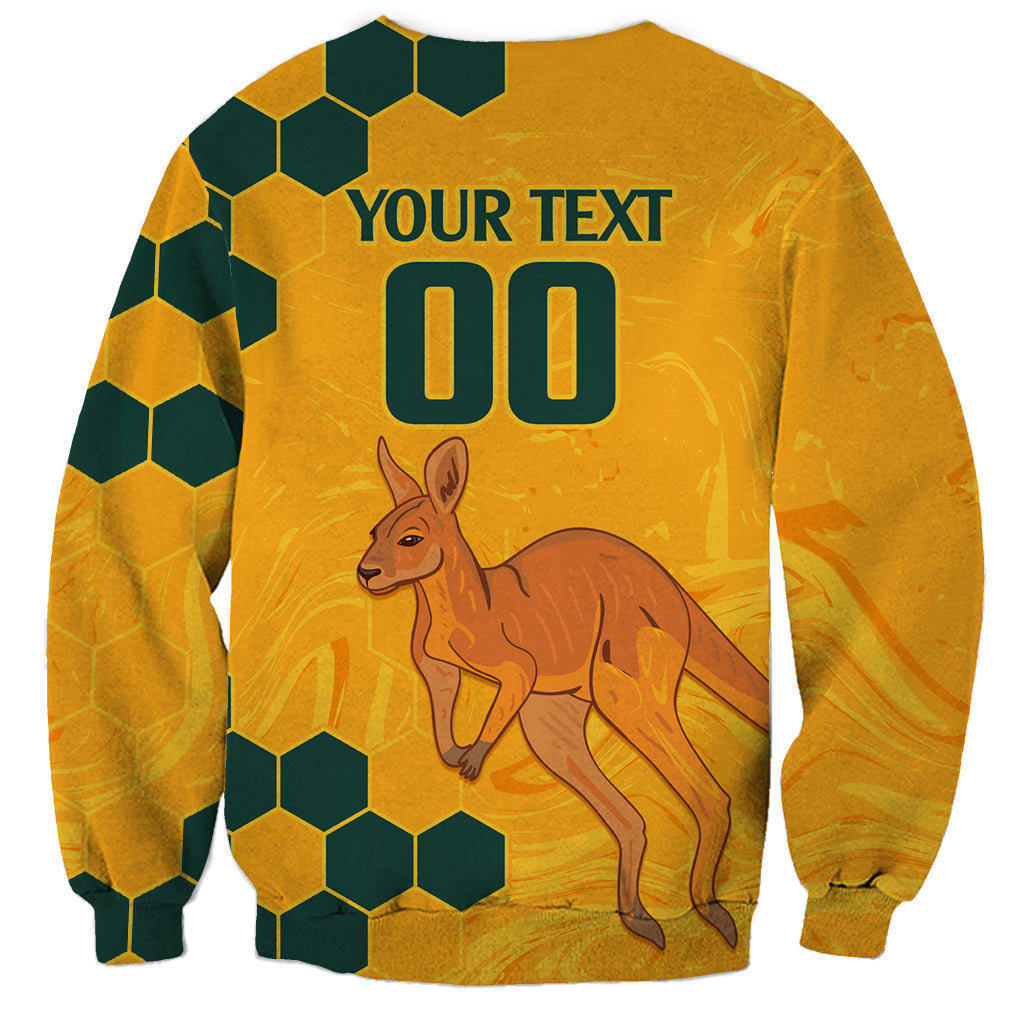 Custom Australia Day Soccer Socceroos Sweatshirt We Are One And Free