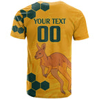 Custom Australia Day Soccer Socceroos T Shirt We Are One And Free