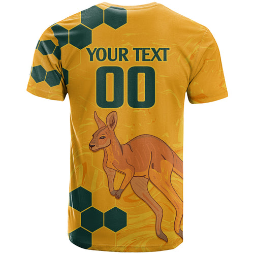 Custom Australia Day Soccer Socceroos T Shirt We Are One And Free