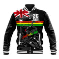 Personalised NRL Panthers Australia Day Baseball Jacket Proud Of Our Boys Black