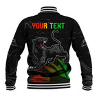 Personalised NRL Panthers Australia Day Baseball Jacket Proud Of Our Boys Black