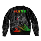 Personalised NRL Panthers Australia Day Bomber Jacket Proud Of Our Boys Black