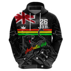 Personalised NRL Panthers Australia Day Hoodie Proud Of Our Boys Black