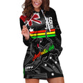 Personalised NRL Panthers Australia Day Hoodie Dress Proud Of Our Boys Black