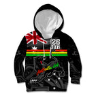 Personalised NRL Panthers Australia Day Kid Hoodie Proud Of Our Boys Black