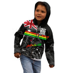 Personalised NRL Panthers Australia Day Kid Hoodie Proud Of Our Boys Black