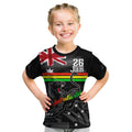 Personalised NRL Panthers Australia Day Kid T Shirt Proud Of Our Boys Black