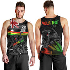 Personalised NRL Panthers Australia Day Men Tank Top Proud Of Our Boys Black