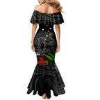 Personalised NRL Panthers Australia Day Mermaid Dress Proud Of Our Boys Black