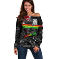 Personalised NRL Panthers Australia Day Off Shoulder Sweater Proud Of Our Boys Black
