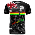 Personalised NRL Panthers Australia Day T Shirt Proud Of Our Boys Black
